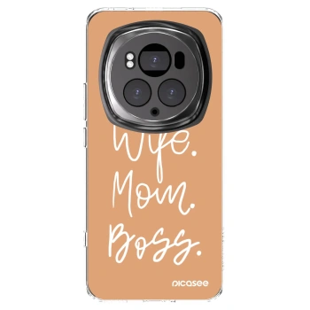 Picasee silikonska prozirna maskica za Honor Magic6 Pro - Boss Mama