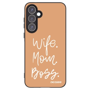 Picasee crna silikonska maskica za Samsung Galaxy A55 5G A556B - Boss Mama
