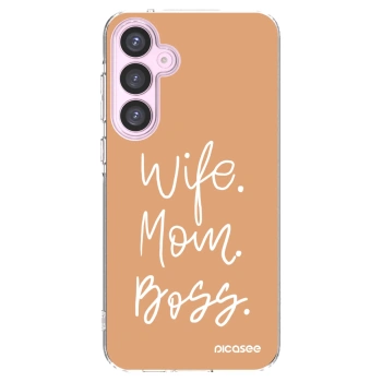 Picasee silikonska prozirna maskica za Samsung Galaxy A55 5G A556B - Boss Mama