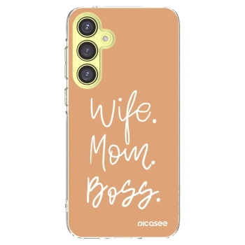 Picasee silikonska prozirna maskica za Samsung Galaxy A35 5G A356B - Boss Mama
