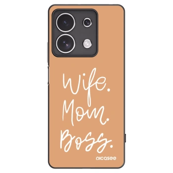 Picasee crna silikonska maskica za Xiaomi Redmi Note 13 4G - Boss Mama