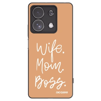 Picasee crna silikonska maskica za Xiaomi Redmi Note 13 Pro 4G - Boss Mama