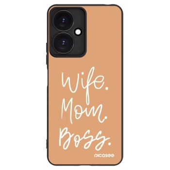 Picasee crna silikonska maskica za Xiaomi Redmi 13C 5G - Boss Mama