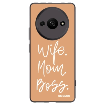 Picasee crna silikonska maskica za Xiaomi Redmi A3 - Boss Mama