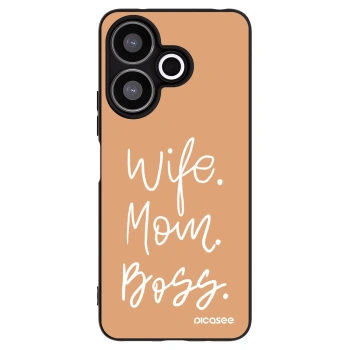 Picasee crna silikonska maskica za Xiaomi Redmi 13 4G - Boss Mama