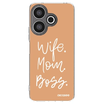 Picasee silikonska prozirna maskica za Xiaomi Redmi 13 4G - Boss Mama