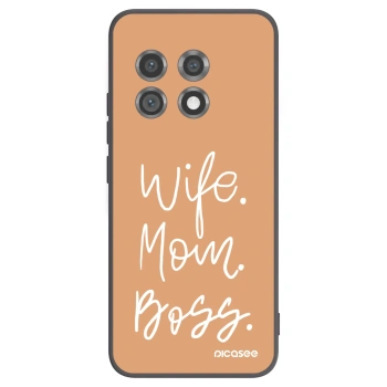 Picasee crna silikonska maskica za OnePlus 11 5G - Boss Mama