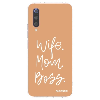 Picasee silikonska prozirna maskica za Xiaomi Mi 9 - Boss Mama