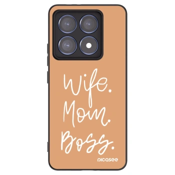 Picasee crna silikonska maskica za Xiaomi 14T Pro - Boss Mama