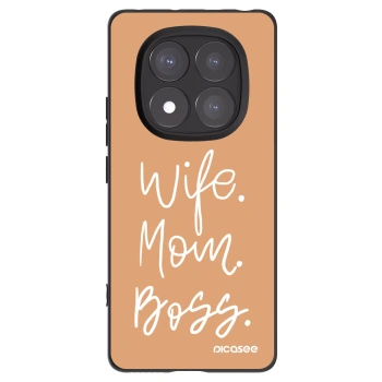 Picasee crna silikonska maskica za Xiaomi Redmi Note 14 Pro+ 5G - Boss Mama