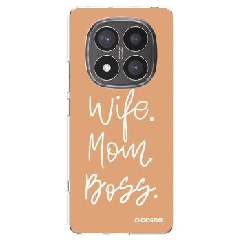 Picasee silikonska prozirna maskica za Xiaomi Redmi Note 14 Pro+ 5G - Boss Mama