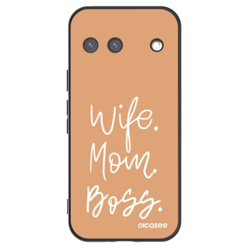 Picasee crna silikonska maskica za Google Pixel 9 - Boss Mama