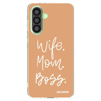 Picasee silikonska prozirna maskica za Samsung Galaxy A26 5G A266B - Boss Mama