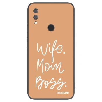 Picasee crna silikonska maskica za Xiaomi Redmi Note 7 - Boss Mama