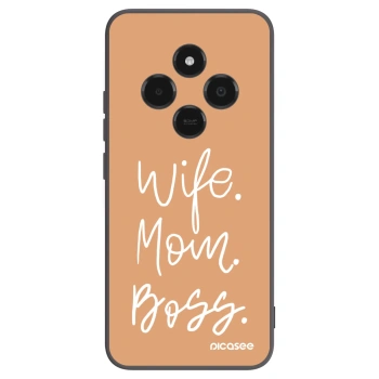 Picasee crna silikonska maskica za Xiaomi Poco C75 - Boss Mama