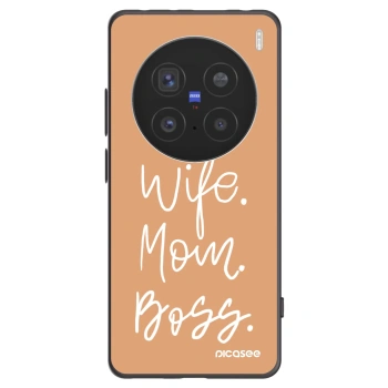Picasee crna silikonska maskica za Vivo X200 Pro - Boss Mama