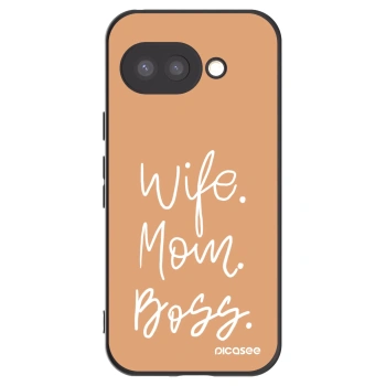 Picasee crna silikonska maskica za Google Pixel 9a - Boss Mama