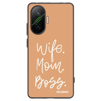 Picasee crna silikonska maskica za Xiaomi Poco F7 5G - Boss Mama