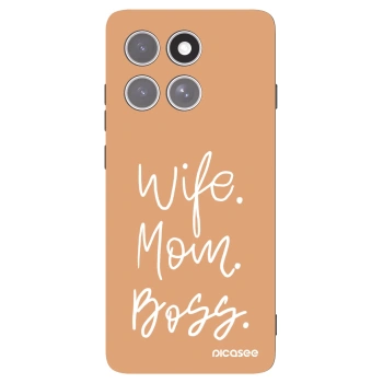 Picasee crna silikonska maskica za Motorola Edge 60 Pro - Boss Mama