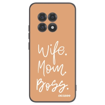 Picasee crna silikonska maskica za OnePlus 13R 5G - Boss Mama