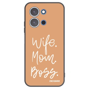 Picasee crna silikonska maskica za Xiaomi Redmi 15C 4G - Boss Mama