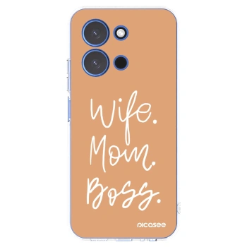 Picasee silikonska prozirna maskica za Xiaomi Redmi 15C 4G - Boss Mama