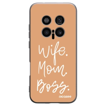 Picasee crna silikonska maskica za Honor Magic8 Pro 5G - Boss Mama