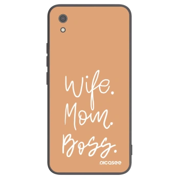 Picasee crna silikonska maskica za Xiaomi Redmi 7A - Boss Mama