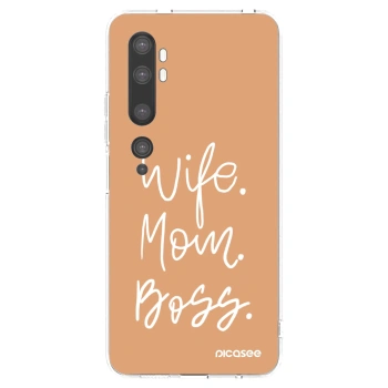Picasee silikonska prozirna maskica za Xiaomi Mi Note 10 (Pro) - Boss Mama