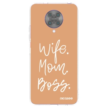 Picasee silikonska prozirna maskica za Xiaomi Poco F2 Pro - Boss Mama