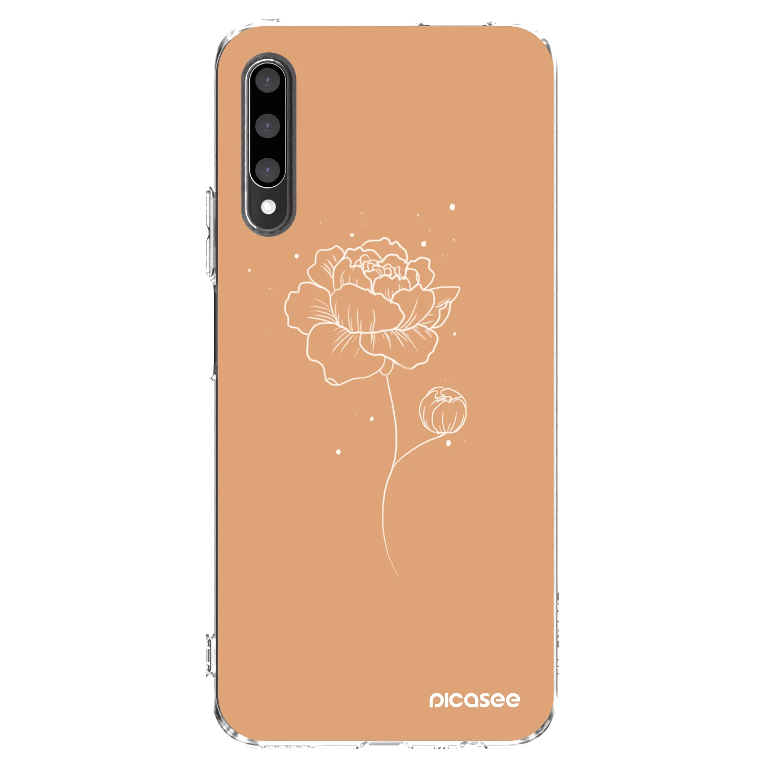 Picasee silikonska prozirna maskica za Honor 9X Pro - Peonies