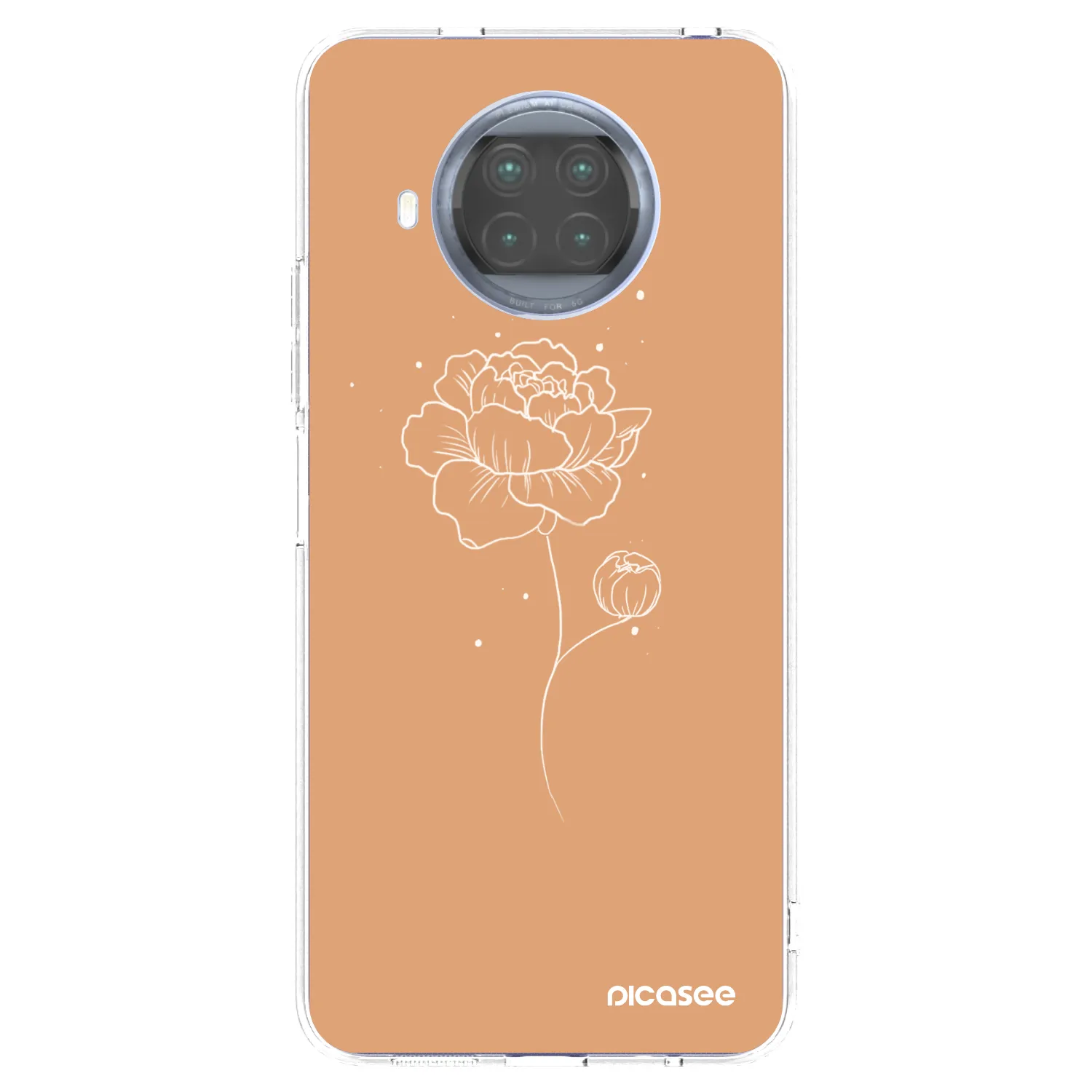 Picasee silikonska prozirna maskica za Xiaomi Mi 10T Lite - Peonies