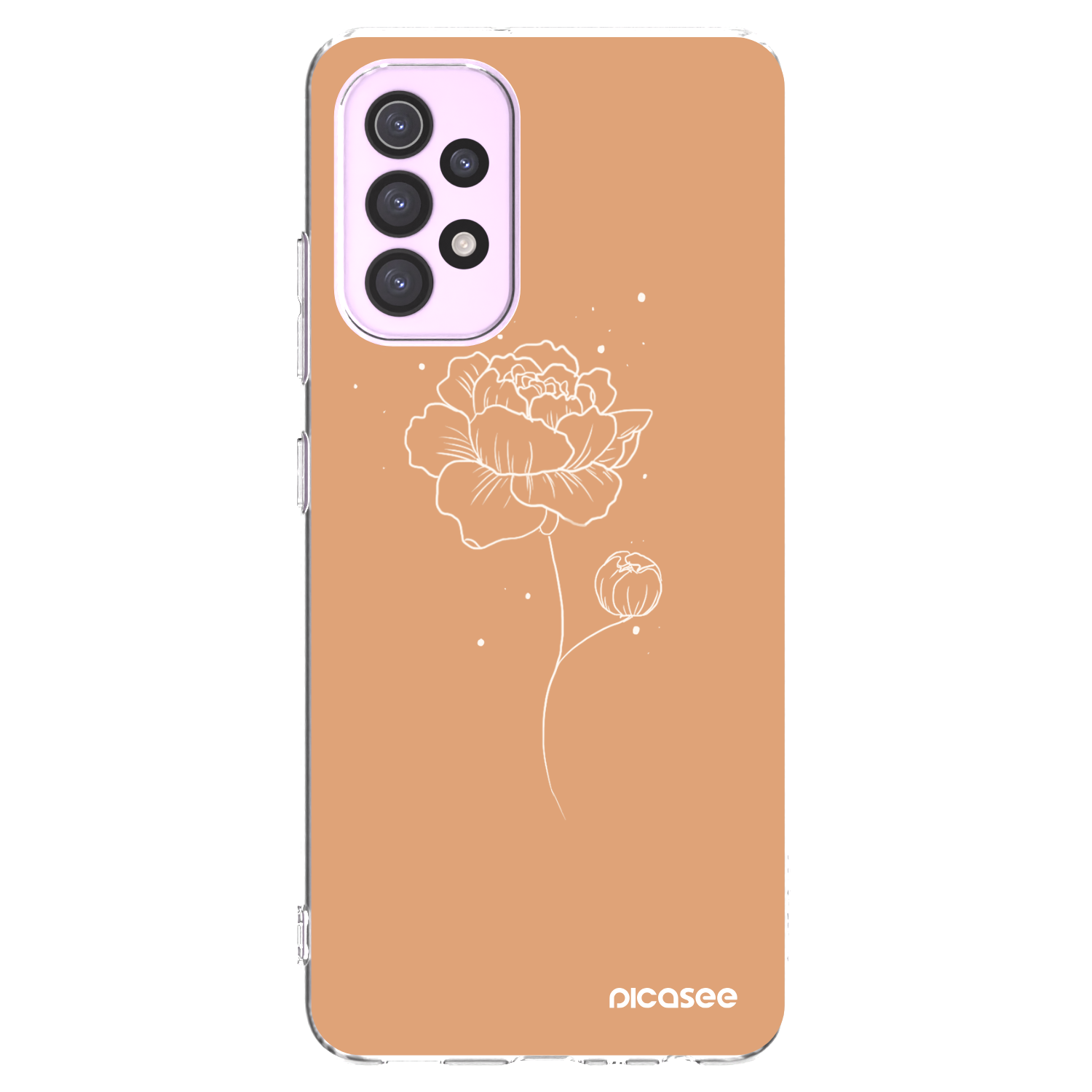 Picasee silikonska prozirna maskica za Samsung Galaxy A32 5G A326B - Peonies