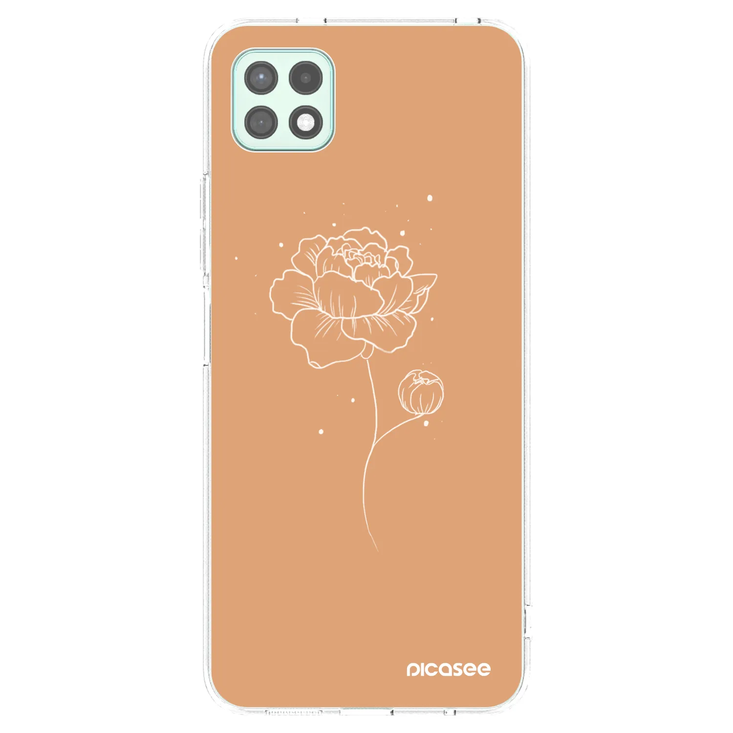 Picasee silikonska prozirna maskica za Samsung Galaxy A22 A226B 5G - Peonies