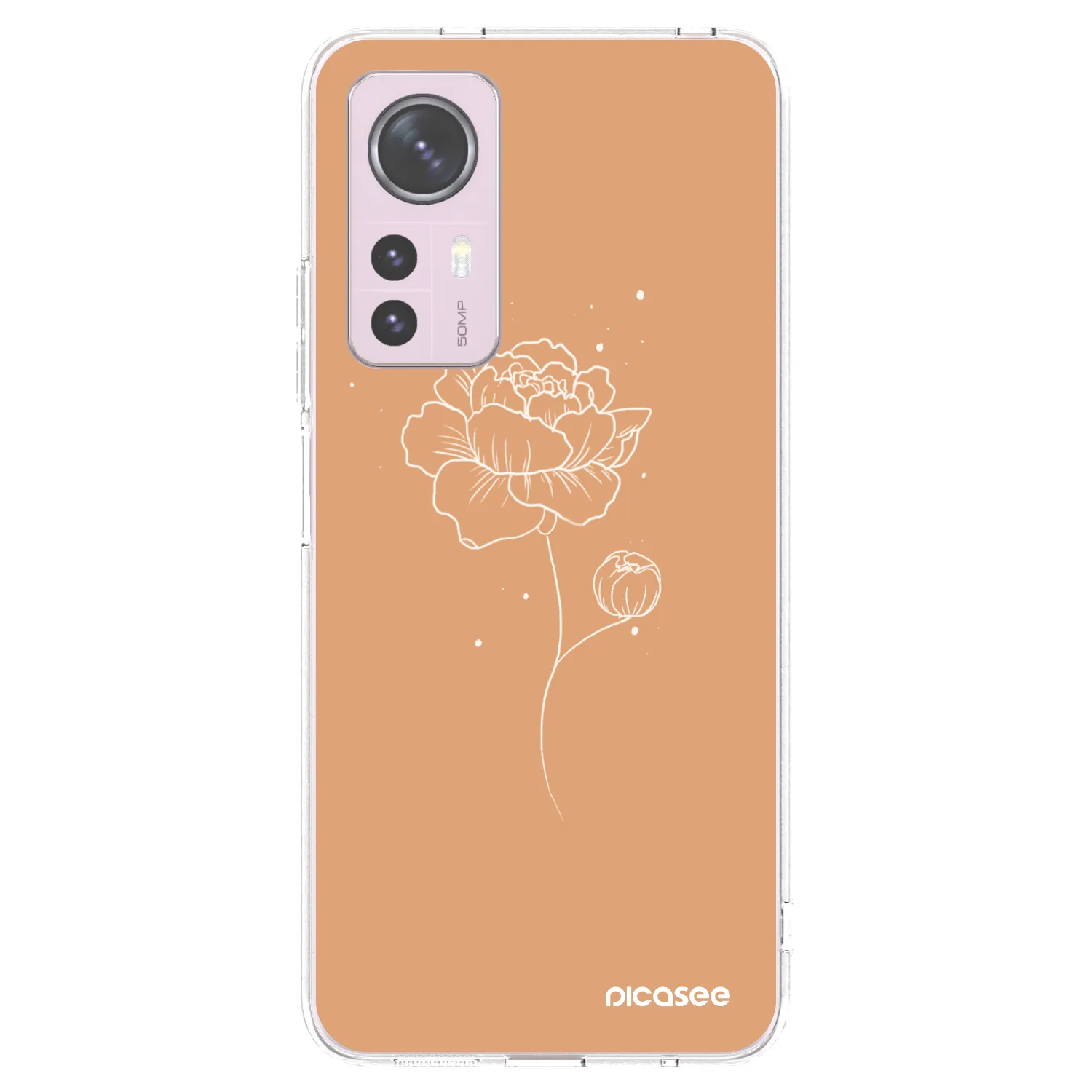 Picasee silikonska prozirna maskica za Xiaomi 12 - Peonies