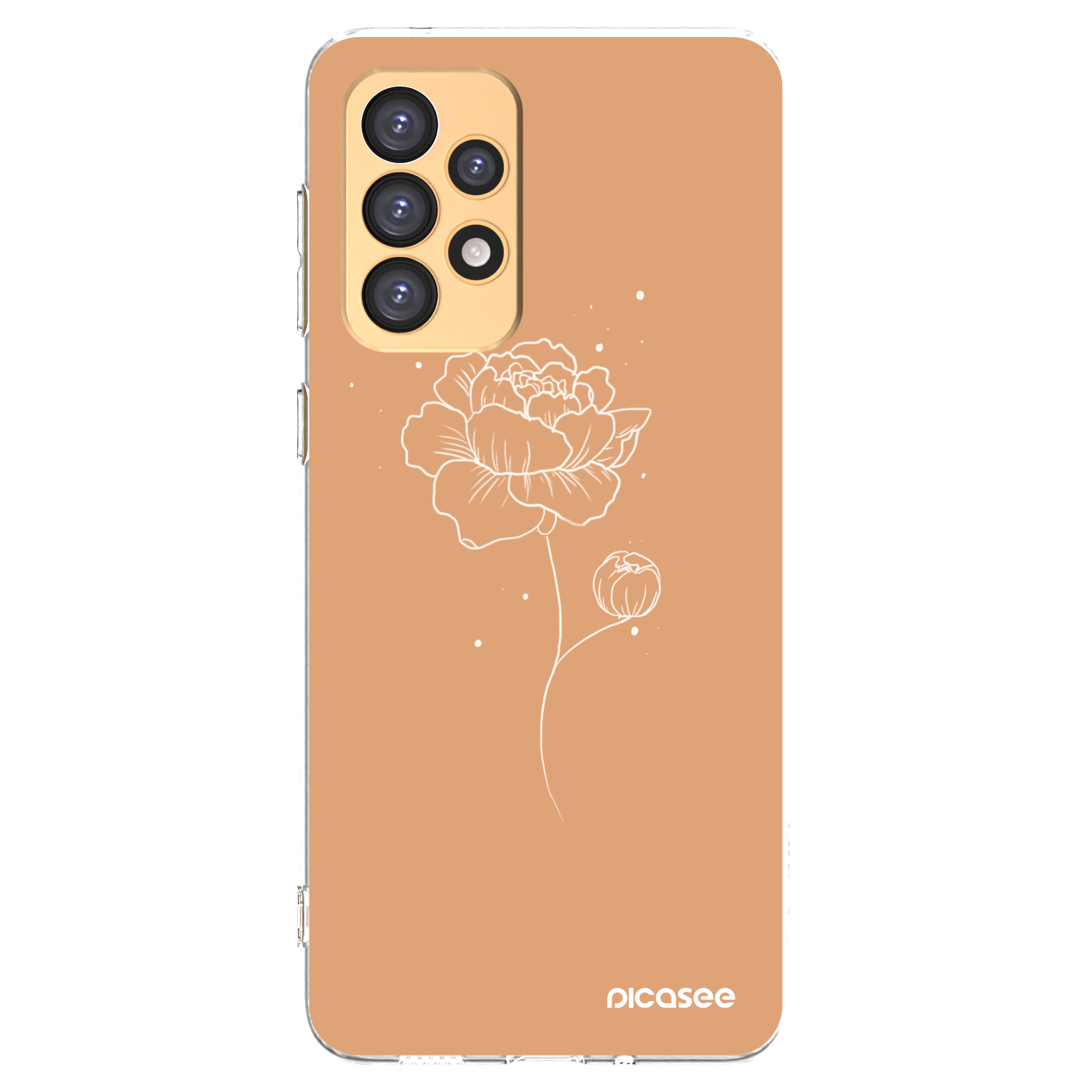 Picasee silikonska prozirna maskica za Samsung Galaxy A33 5G A336 - Peonies