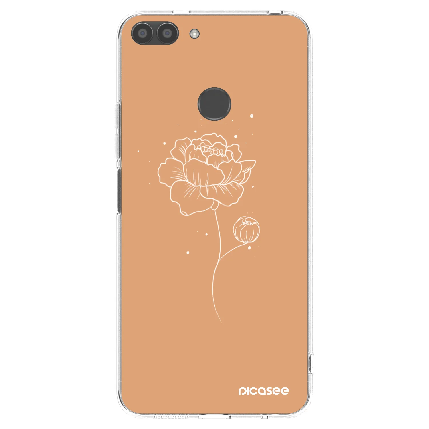 Picasee silikonska prozirna maskica za Huawei P Smart - Peonies
