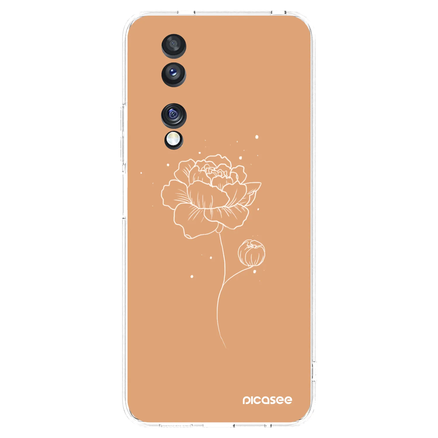 Picasee silikonska prozirna maskica za Honor 70 - Peonies