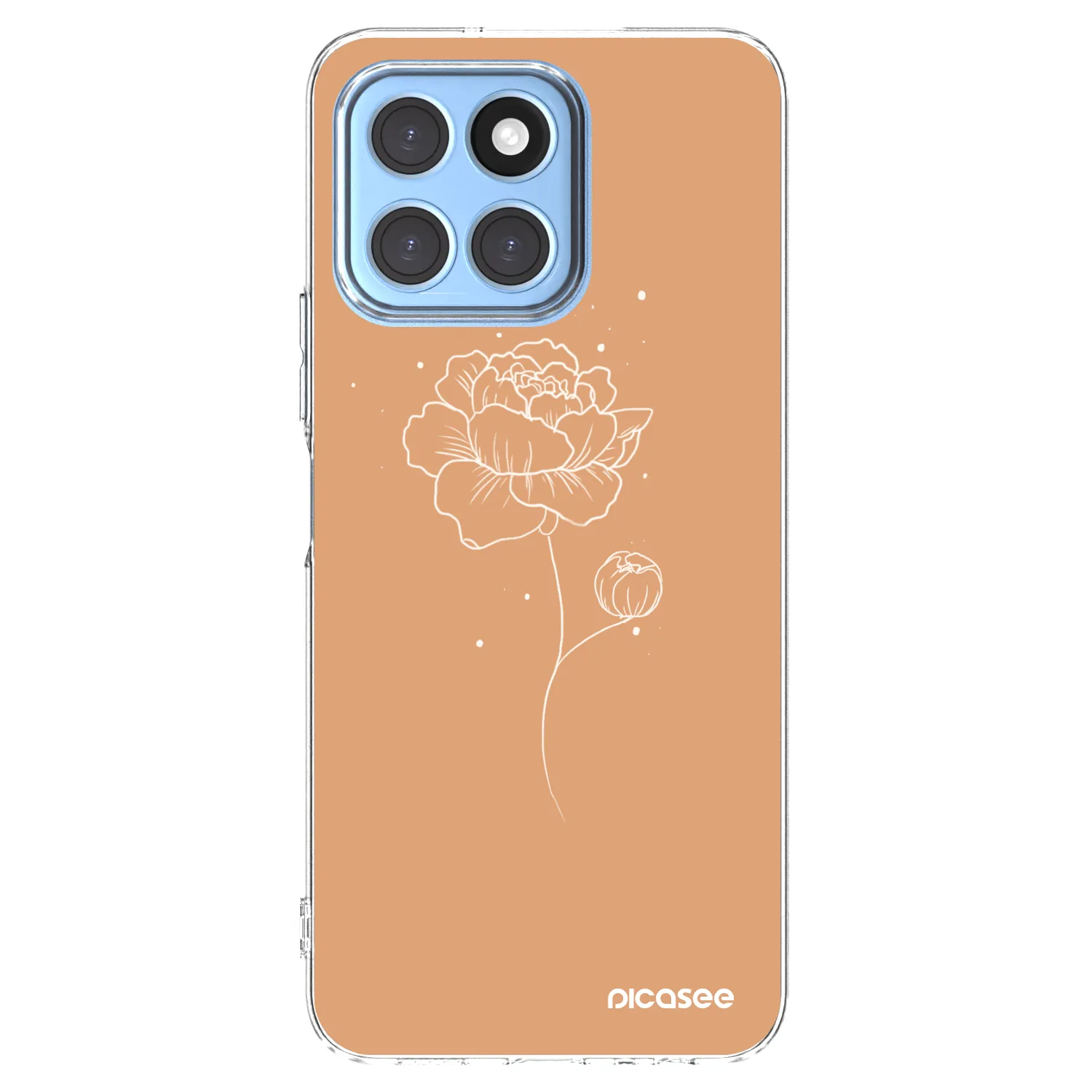 Picasee silikonska prozirna maskica za Honor X6 - Peonies
