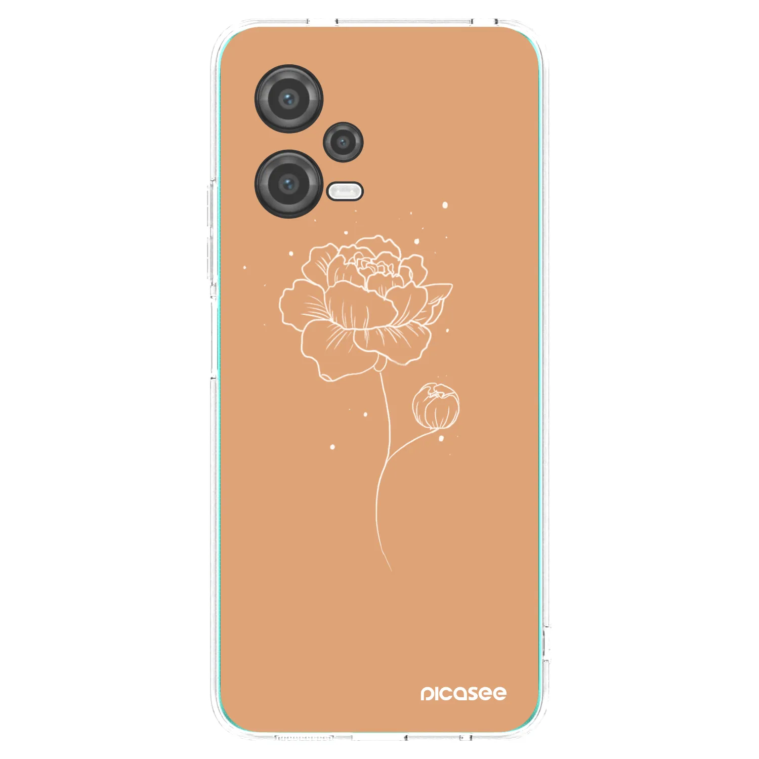 Picasee silikonska prozirna maskica za Xiaomi Poco X5 - Peonies