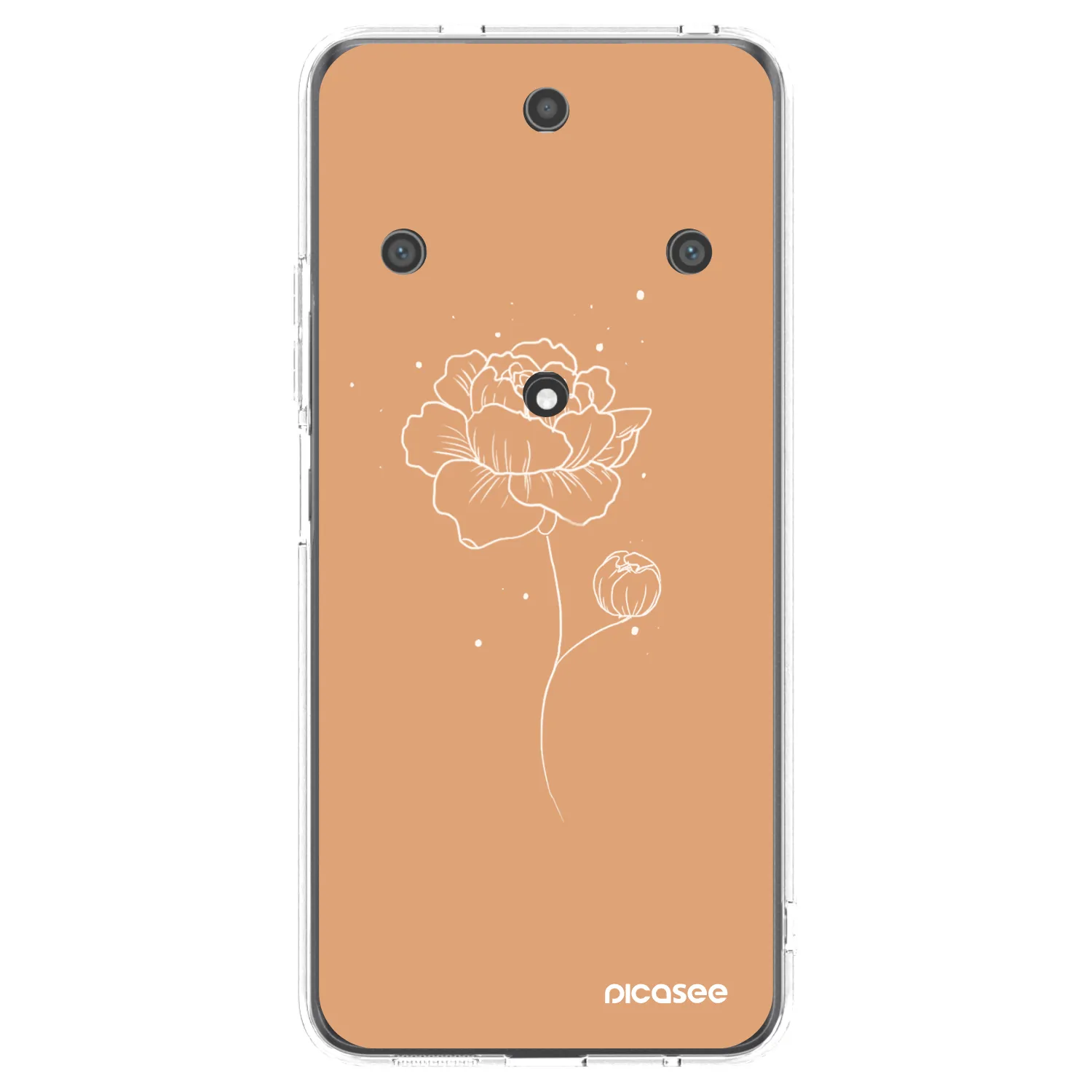 Picasee silikonska prozirna maskica za Honor Magic5 Lite 5G - Peonies