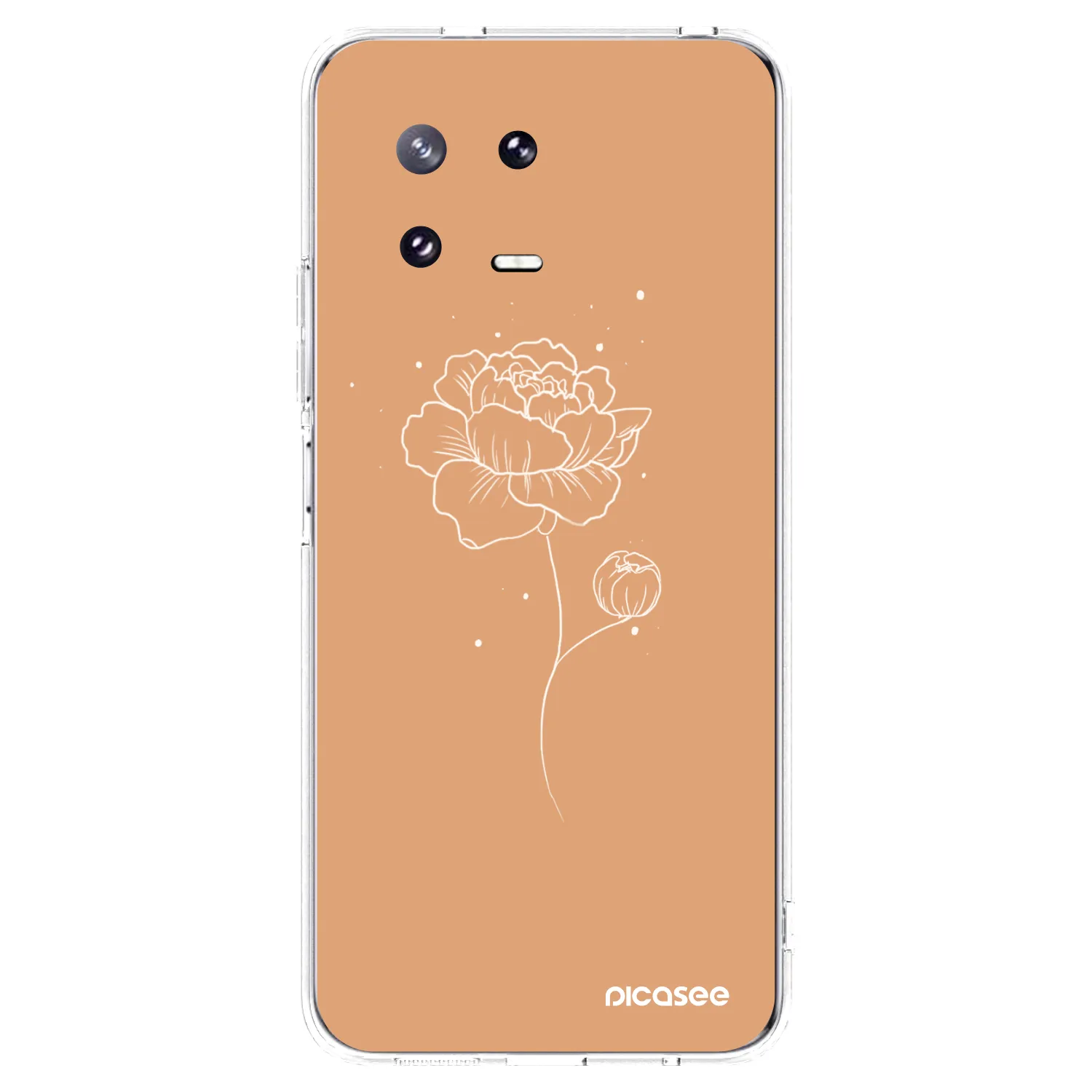 Picasee silikonska prozirna maskica za Xiaomi 13 Pro - Peonies