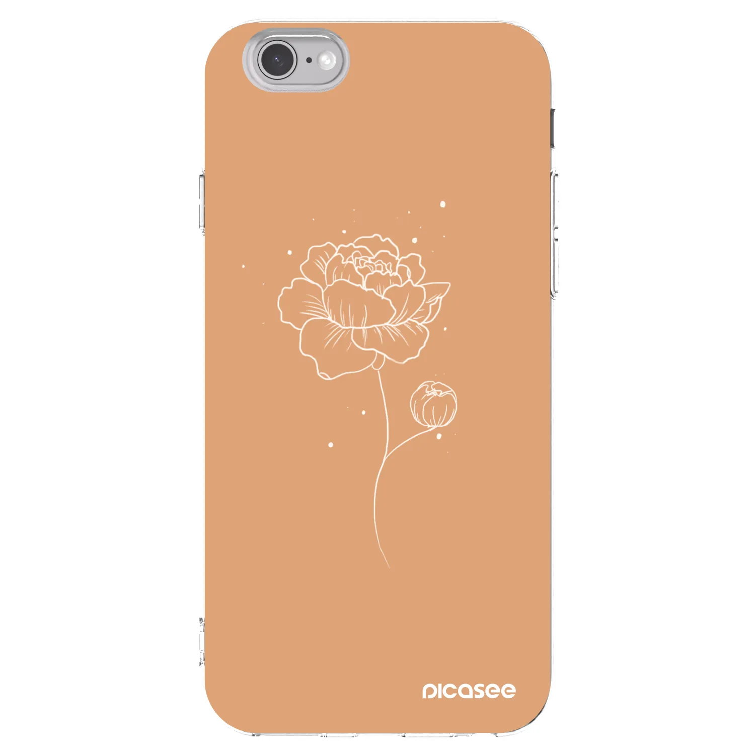 Picasee silikonska prozirna maskica za Apple iPhone 6/6S - Peonies