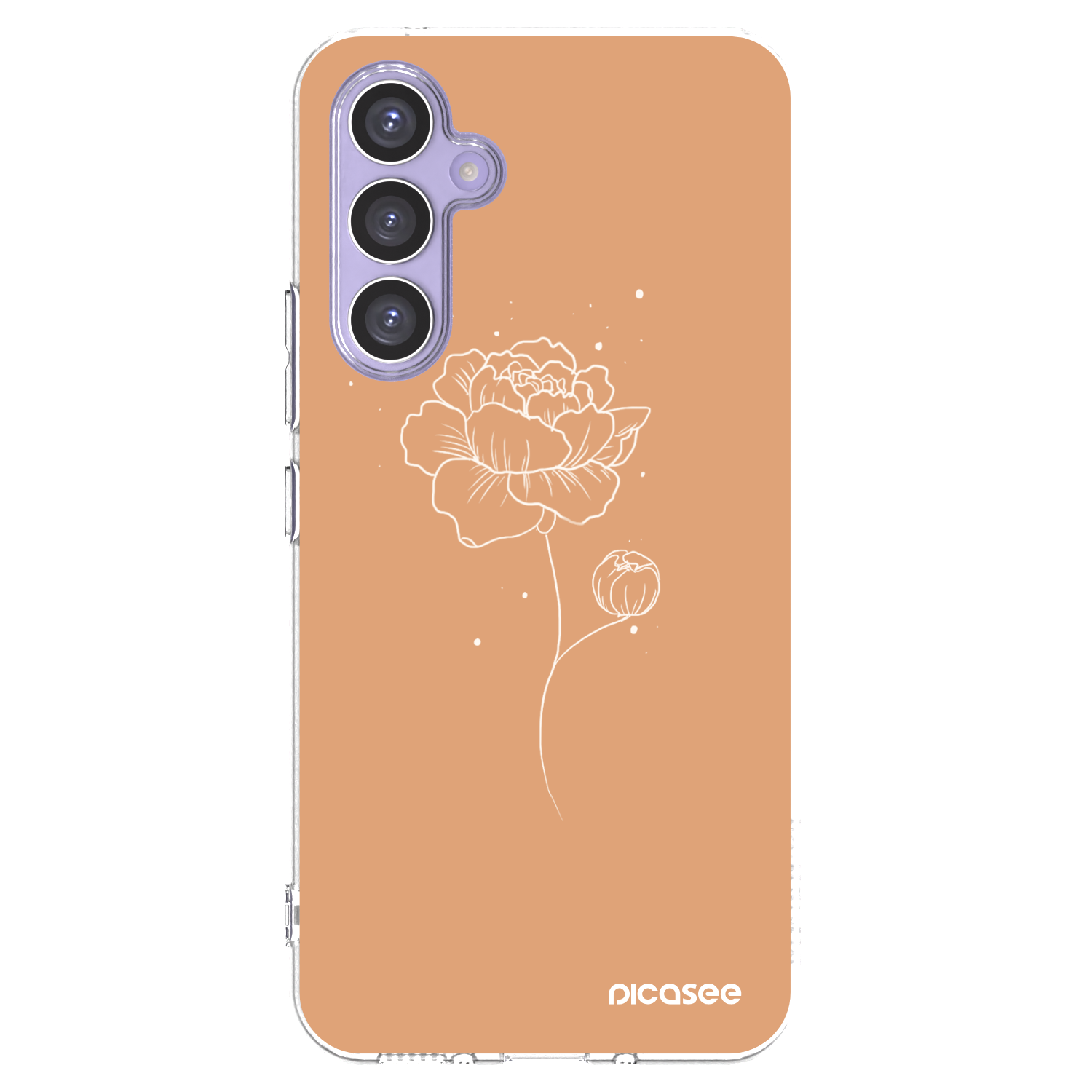 Picasee silikonska prozirna maskica za Samsung Galaxy A54 5G A546B - Peonies