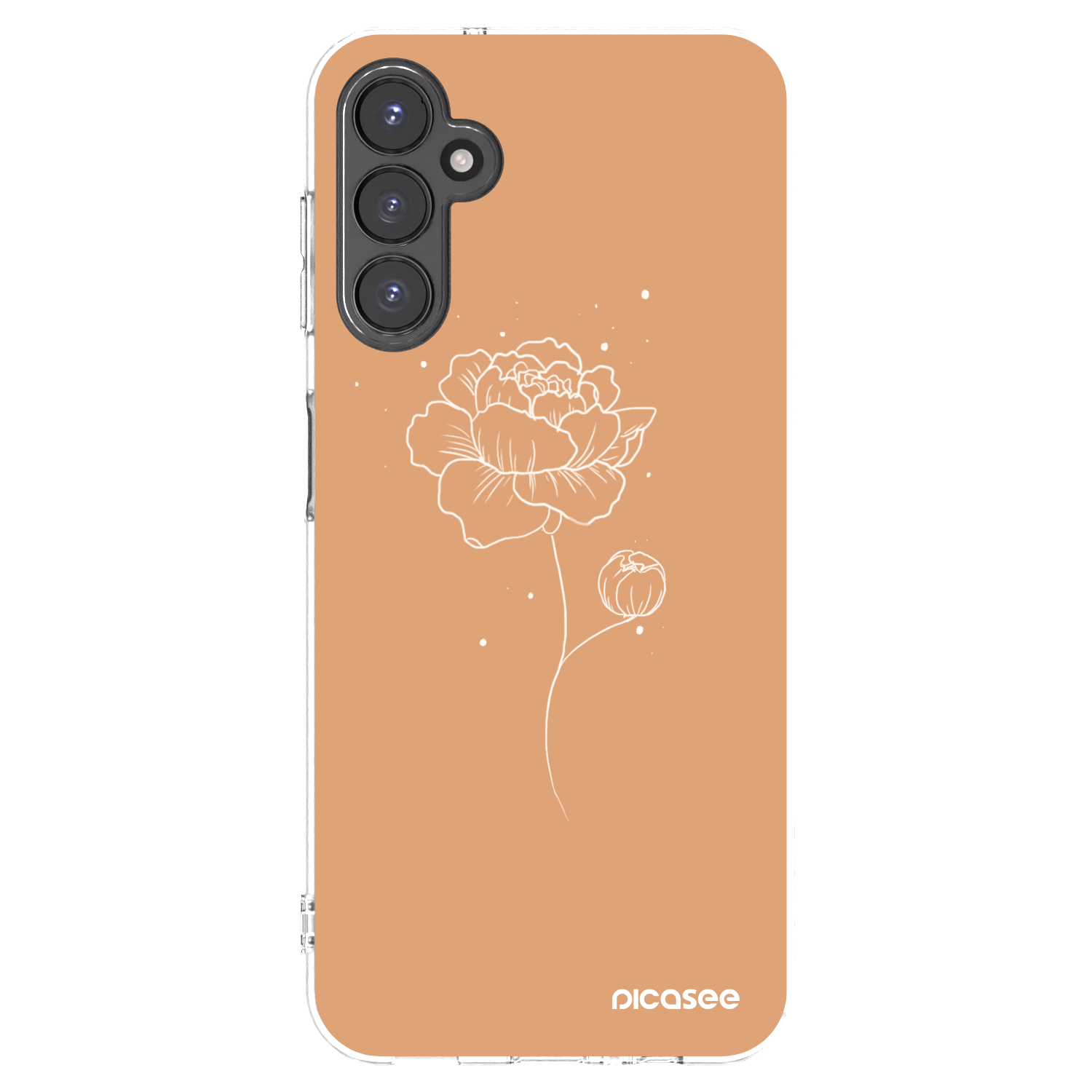 Picasee silikonska prozirna maskica za Samsung Galaxy A14 4G A145R - Peonies