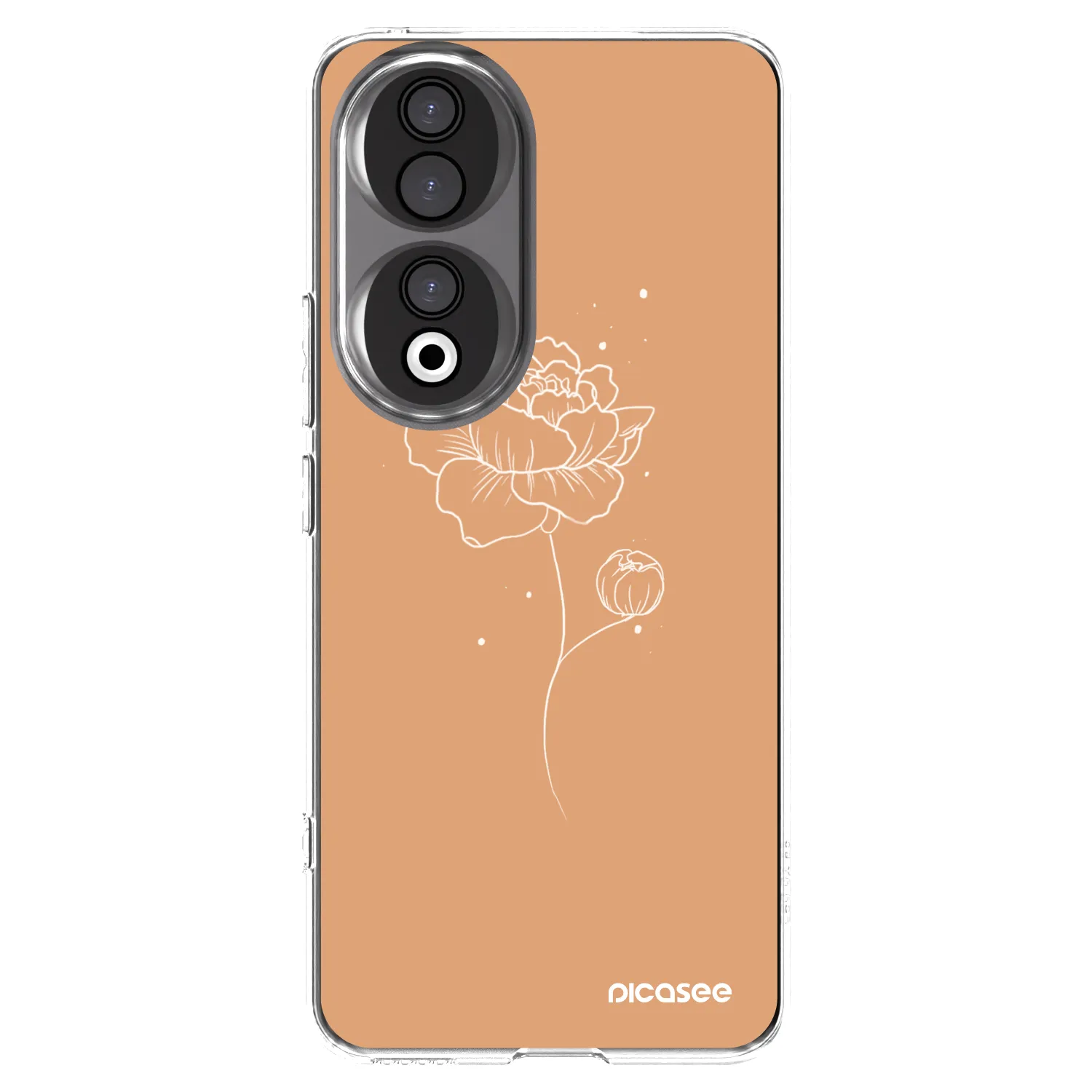 Picasee silikonska prozirna maskica za Honor 90 5G - Peonies