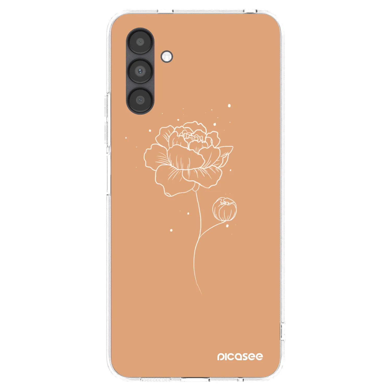 Picasee silikonska prozirna maskica za Samsung Galaxy A04s A047F - Peonies