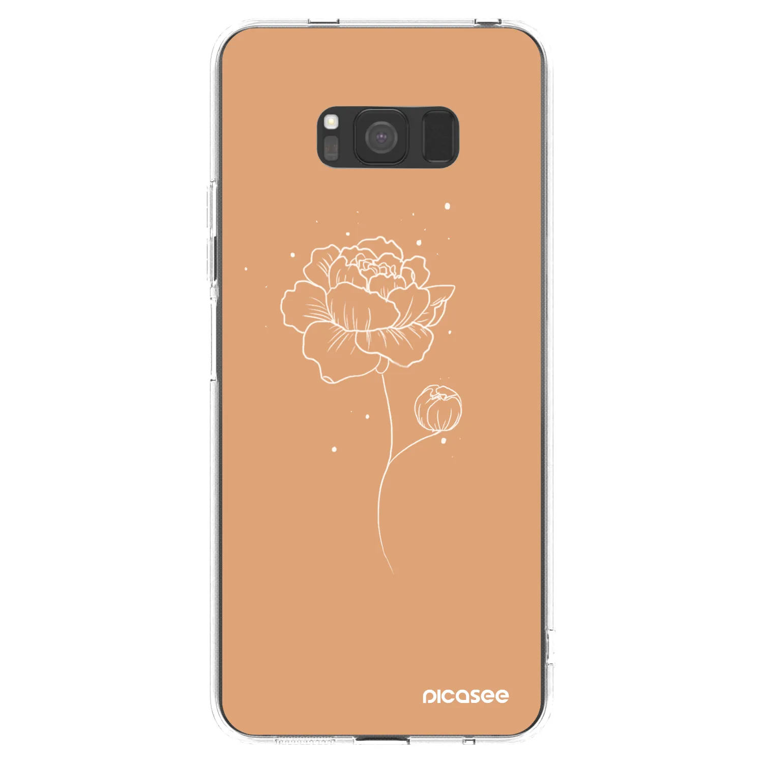 Picasee silikonska prozirna maskica za Samsung Galaxy S8 G950F - Peonies