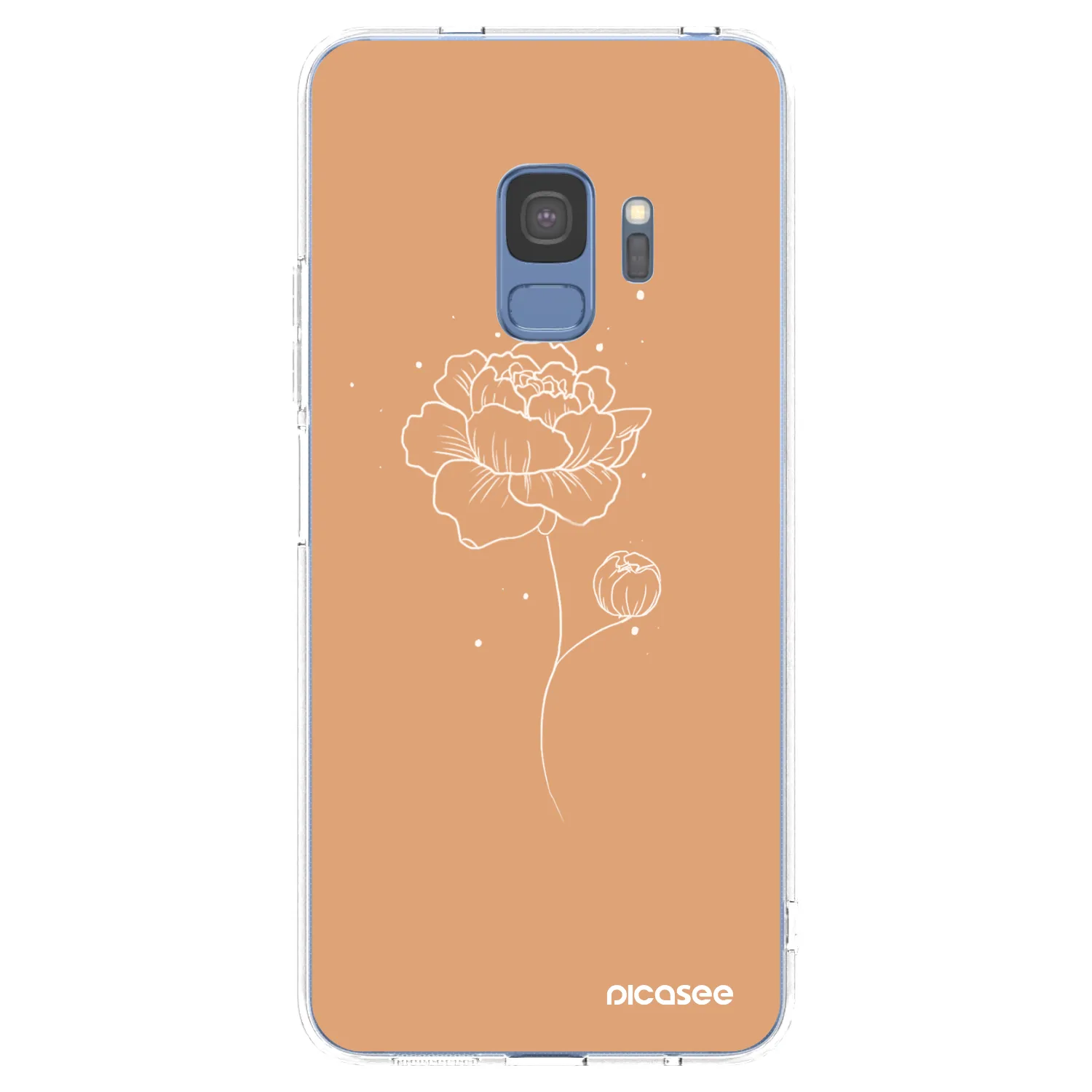 Picasee silikonska prozirna maskica za Samsung Galaxy S9 G960F - Peonies