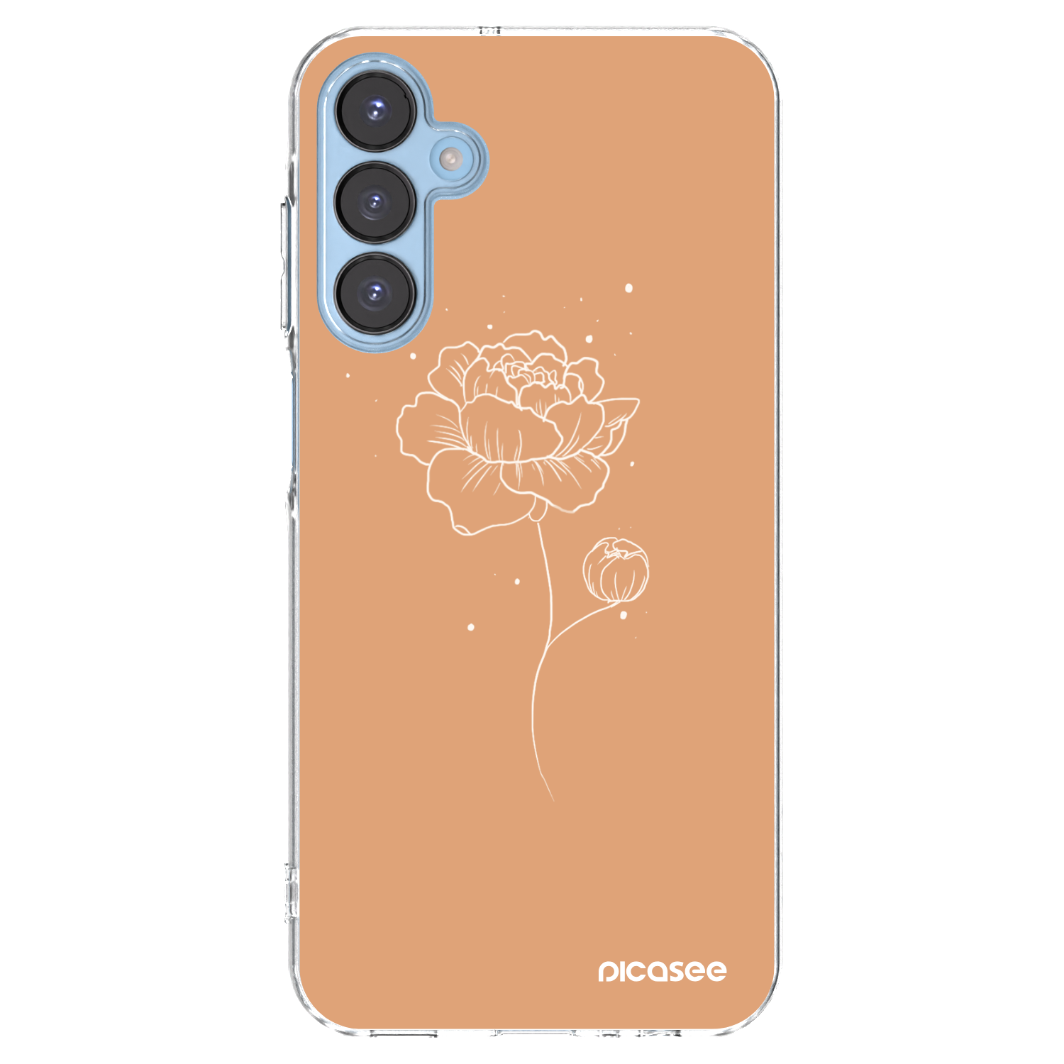 Picasee silikonska prozirna maskica za Samsung Galaxy A15 A156B 5G - Peonies